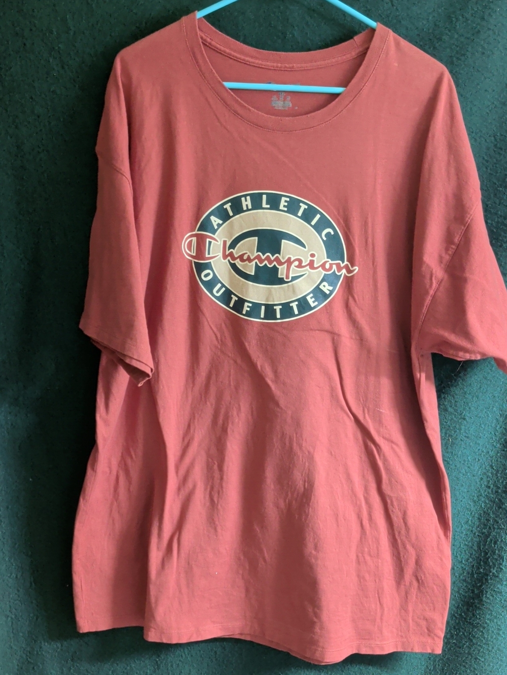 Champion Short-Sleeve Graphic Tee — Rust Red